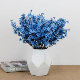 Silk Gypsophila Artificial Flowers for Decoration Home Plastic Stem Bride Wedding Bouquet Mariage Cherry Blossom Fake Flower DIY GD201 ZZ