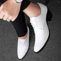 Dress Shoes Number 39 Low-heeled Men White Heels Men's Evening Vip Sneakers Sport Est Health Portable