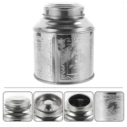 Storage Bottles Tea Leaf Wrapping Canister Containers For Bags Decorative Sealing Jar Airtight Sealed Stainless Steel Loose