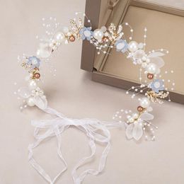 Hair Clips Bridal Sweet Headband Headpieces Pearls Headdress Simple Wedding Jewellery Hairband Elegant Women Accessories Gifts