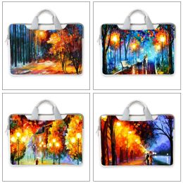 Backpack Oil Painting Skin Laptop Bag for Dell Lenovo HP etc Laptops Case 12 13.3 14 15.6 17.6inch Easy to Carry