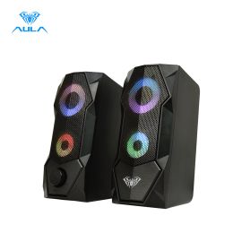 Speakers AULA N301 Computer Speaker Aux 3.5mm Stereo Surround Music Speakers Column Sound Computer PC Home Notebook TV Loudspeakers