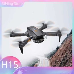 Drones H15 RC Drone Camera HD Wifi Fpv Photography Foldable Quadcopter Professional Mini Drones Gifts 14Y+ ldd240313