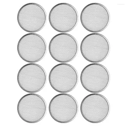 Dinnerware 12 Pcs Stainless Steel Sprout Cover Mason Jar Sprouting Cap Philtre Lid Can Strainer Mesh Versatile