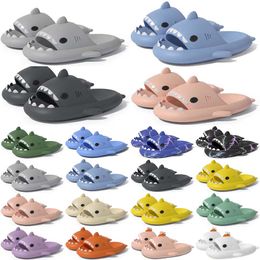 Free Shipping Designer shark slides sandal slipper sliders for men women sandals slide pantoufle mules men women slippers trainers flip flops sandles color84