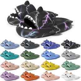 Free Shipping Designer shark slides sandal slipper sliders for men women sandals slide pantoufle mules mens womens slippers trainers flip flops sandles color48
