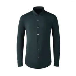 Men's Casual Shirts High Quality Luxury Jewellery Fully Taped Seam Shirt Long Sleeve Classic Men Formal Dress Clothing