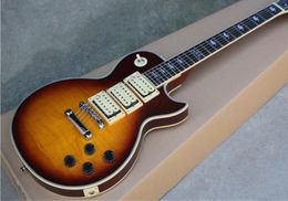 custom shop flame maple top Ace frehley Signature sunburst electric guitar 3 pickups free shipping