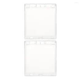 Doorbells 2 Pcs Doorbell Rain Cover Clear Protective Wireless Protection Cap For Outside Transparent Protector Plastic