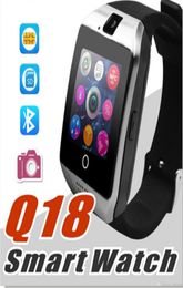 Q18 smart watch watches bluetooth smartwatch Wristwatch with Camera TF SIM Card Slot Pedometer Antilost for apple android p6669566