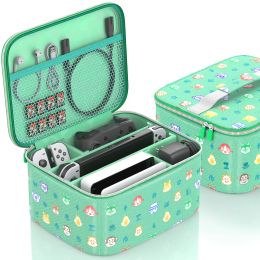 Cases Cute Storage Case For Nintendo Switch OLED Console Large Carrrying Bag For Switch/Switch Lite Animal Crossing Game Accessories