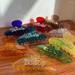 Hair Clips For Female Headdress Girl Crab Clip Headwear Acetic Acid Claw Women Korean Style Hairwear Accessories