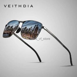 Sunglasses VEITHDIA Brand Mens Vintage Sports Sunglasses Polarised UV400 Lens Eyewear Accessories Male Outdoor Sun Glasses For Women V2462 H24223