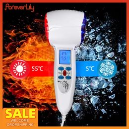 Massager Hot Cold Hammer Cryotherapy Facial Lifting Massager Led Photon Rejuvenation Acne Treatment Skin Care Beauty Hine Anti Wrinkle