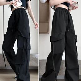 Women's Pants American Cargo For Men And Women 2024 Summer Small Skinny High Waist Straight Leg Wide Leisure Luxury Spice