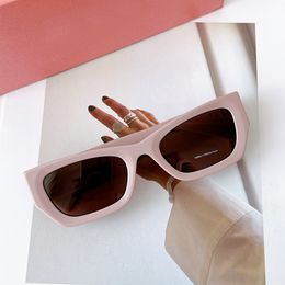 09w Sunglasses Pink/Brown Lenses Women Fashion Summer Sunnies Sonnenbrille UV Protection Eyewear with box