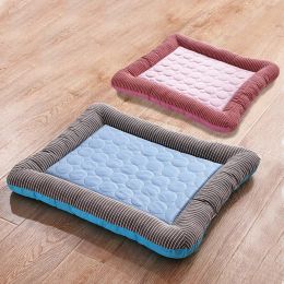 Mats Big Dog Mat Cooling Pad for Medium Large Dogs Oversize Pet Sleeping Bed Big Ice Silk Material Dog Sofa Washable Pet Supplies