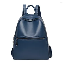 School Bags 2024 Fashion Pu Leather Women Backpack High Quality Female Ladies Student Bag Girl Brand Casual Travel