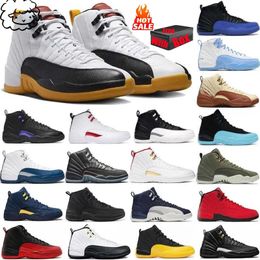 with box high quality Fashion j 12s Mens Basketball Shoes Classic Stealth Floral 25 Years in China Black Taxi Dark Concord Flu Game J12 Jump 12 Man Woman Boot Sneakers