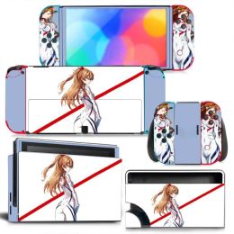 Cases Stickers Full Set For Nintendo Switch OLED Accessories Anime Stickers Transparent Protective Cover For Switch OLED Console Games