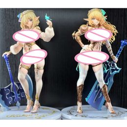 Anime Manga 26cm VERTEX Anime Sexy Girl Hentai Elf Village 8th Villager Cecile 1/6 PVC Action Figure Toy Statue Collection Model Doll