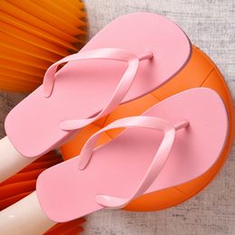 2024 Flat Slippers By Rubber EVA Bath Indoor Slipper Outdoor Casual Sandals flip flops pink