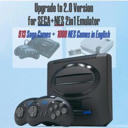 Consoles Y2SG2.0 Home HDMIcompatible HD TV Game Console With Wireless Handle With 1900+ Games 16bit Classic Retro MD Sega Game Console