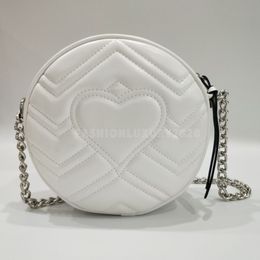 Round zipper Wallet Leather Purse Chain Handbag Women handbag Handbags Tote Bags Heart style Soho Bag Disco Shoulder Cross Body 18269V