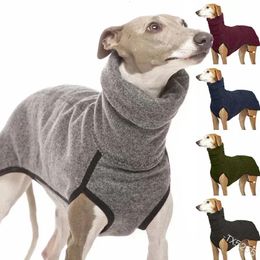 High Collar Pet Clothes for Medium Large Dogs Winter Warm Big Dog Coat Pharaoh Hound Great Dane Pullovers Mascotas y240220
