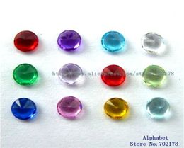 60PCS 3mm4mm5mm round DIY accessories Mixcolor Birthstone Floating Charms For Glass Living Locket 8967210