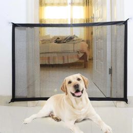 Pens Meijuner Pet Barrier Fences Portable Folding Breathable Mesh Dog Gate Pet Isolated Fence Pet supplies Dropshipping