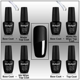 2 Pcs Foundation Nails Gel Polish Quality Soak Off Varnish Led UV Gel 1 Base Coat1 No Wipe Top Coat Long lasting 240222