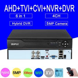 H265 XMeye Hi3520D Auido Face Detection 5MP 4CH 4 Channel Surveillance Video Recorder Hybrid TVI CVI NVR AHD CCTV DVR System 240219