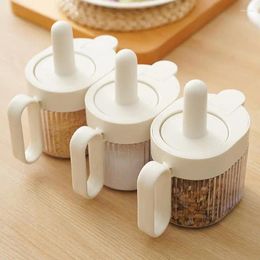 Storage Bottles Salt Seasoning Jar Save Space Multifunction Household Use Simple Boxes Shrinkable Kitchen Gadgets Hou