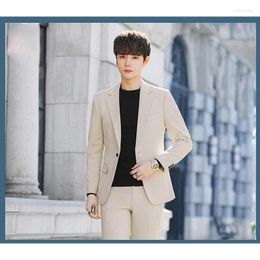 Men's Suits Suit Jacket And Pants Set High End Korean Version Slimming Large Wedding Work Clothes