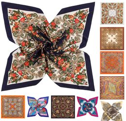 77 Styles Designer Scarf Summer Twill Silk Scarf for Women Scarves Wraps Bandana Hair Scarf Print Paisley Floral Women Square Silk9454844