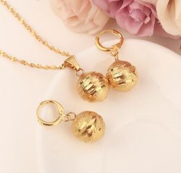 dubai india gold color beads pendant Earring Set Women Party Gift Jewelry Sets daily wear mother gift DIY charms women girls Fine 4448460