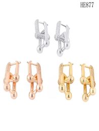 2021 stainless steel Jewellery womens diamond earrings fashion t earrings gold earrings designer Jewellery women earings whole1831163