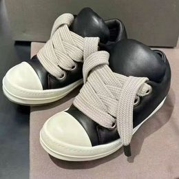 2024 Designer Vintage Chunky Sneakers Men Women Pudgy Casual Shoes Platform Boots Shoes Real Leather Fashion Bread Sneakers