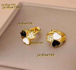 Stud Stud Heart Earrings For Women Designer Steel Gold Plated Splicing Orecchini Heart Love Stud Earring Jewellery Gift Brincos Stores 2024