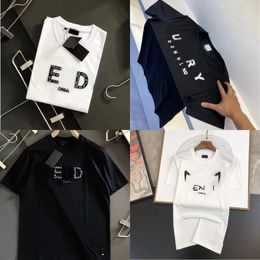 Summer Men Women Designers T Shirts Loose Oversize Tees Apparel Fashion Tops Mans Casual Chest Letter Shirt Street Shorts Sleeve Clothes Mens Tshirts S-4xl