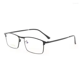 Sunglasses Frames 54mm Titanium Alloy Full Frame Box Glasses For Men And Women's Anti Blue Light Prescription 67309