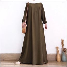 Ethnic Clothing 2024 Eid Ramadan Abaya Women Muslim Long Sleeve Maxi Dress Turkey Arab Kaftan Islam Dubai Femme Robe Party Gowns Jalabiya