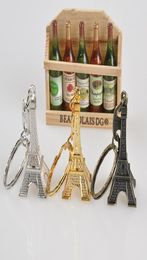 New Cool Retro France Paris Eiffel Tower Model Cute Mini Car Bag Keychain Keyring Keyfob For Unisex Lover6586133