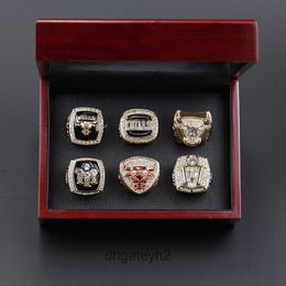 VDLU Band Rings Chicago Bulls 6-year Championship Ring Set for Fans Uc3g