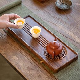 Tea Trays Walnut Table Household Solid Wood Tray Small Pot Bearing Japanese Simple Board Exquisite Platter