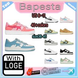bapestasK8 Designer Casual shoes men women shoes is low top Black White Baby Camo Green Suede Pastel Pink Nostalgic Burgundy Grey Sneakers trainers size 36-45
