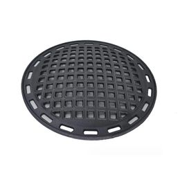 33cm Cast Iron Uncoated Barbecue Grill 240223