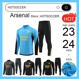 2024 PEPE SAKA t Football soccer jerseys 23 24 Gunners training suit ODEGAARD THOMAS TIERNEY SMITH ROWE Transport Men Kids sportswear kit