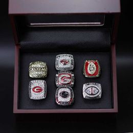 1DIF Band Rings Ncaa University of Georgia Bulldog 7 Sets University League Championship Ring Reprint D7xt